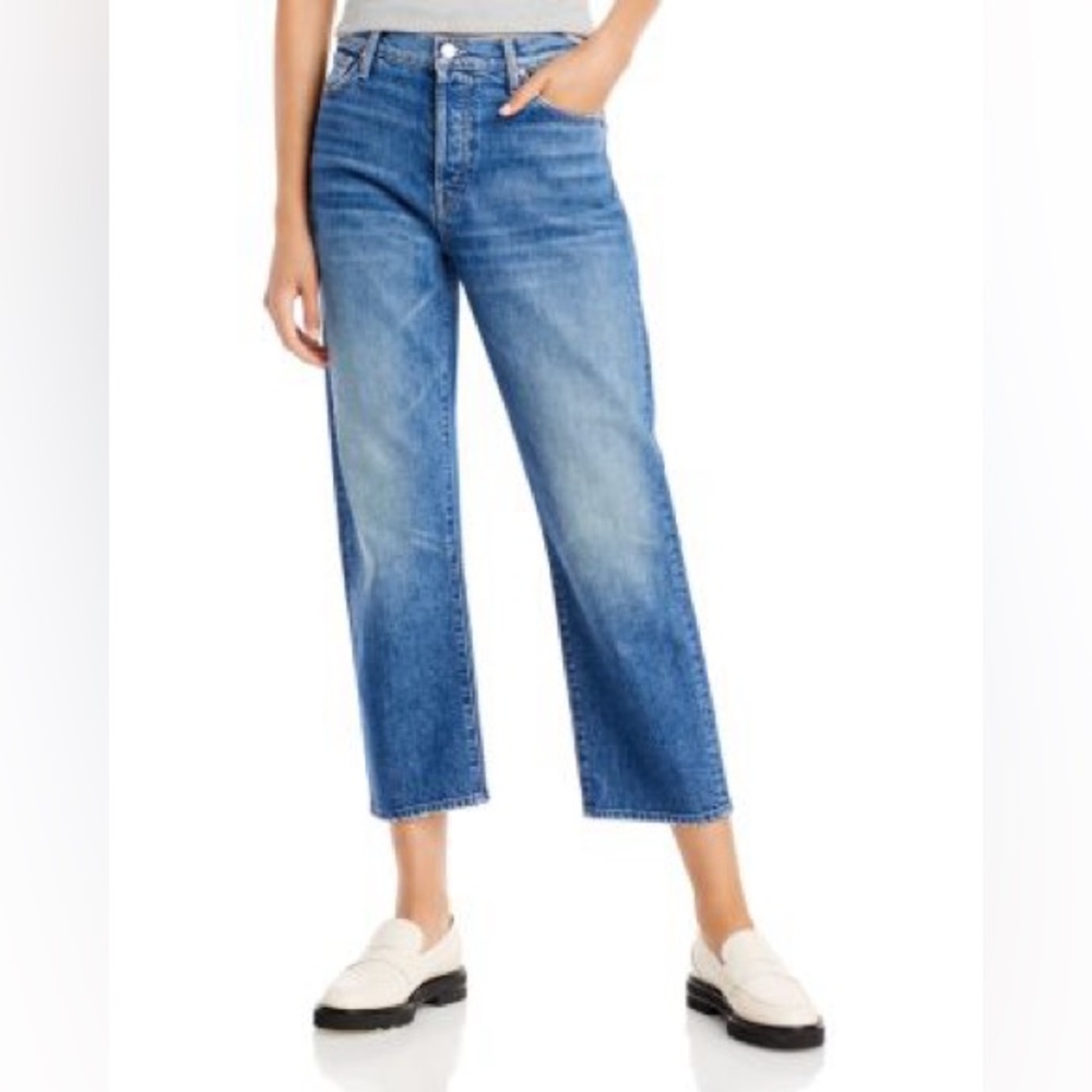Mother Denim The Ditcher Crop in Running with Scissors